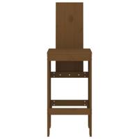 Barkrukken 2 st 40x42x120 cm massief grenenhout honingbruin - thumbnail