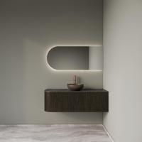 Badkamermeubelset Gliss Design Alluro 120 cm Rechts Charcoal - thumbnail