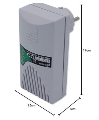 Schabus GX-D11 Luchtkwaliteitssensor Met interne sensor werkt op het lichtnet, werkt via stopcontact Detectie van Kooldioxide