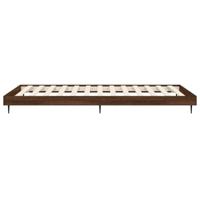 Bedframe zonder matras bewerkt hout bruin eikenkleur 90x190 cm - thumbnail