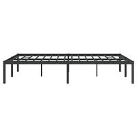 Bedframe metaal zwart 140x190 cm - thumbnail
