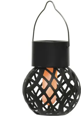 Lumineo solar hanglamp vlameffect - meerkleurig