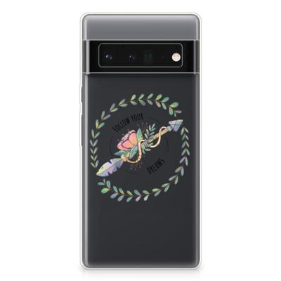 Google Pixel 6 Pro Telefoonhoesje met Naam Boho Dreams