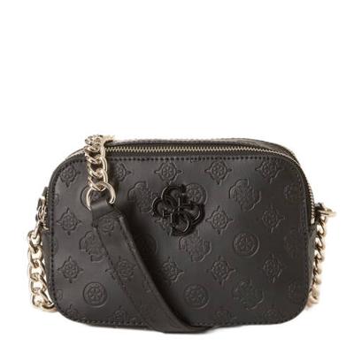GUESS crossbody tas Noelle zwart GUESS crossbody tas Noelle zwart