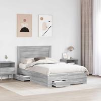 Bedframe met lade met hoofdeinde met opslag Bewerkt hout - thumbnail