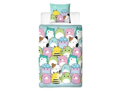 Kinder dekbedovertrek 140 x 200 cm (Squishmallows)