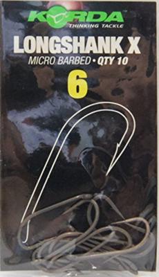 Korda Long Shank X Size 8, 10 st
