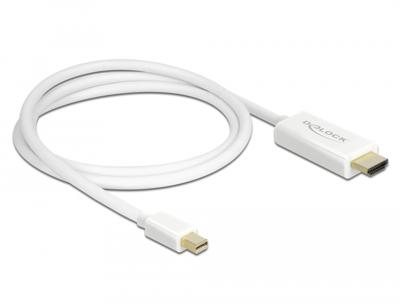 High Speed HDMI - Videoaudio-kabel - Mini DisplayPort (M) naar HDMI (M) - 1 m - wit - 4K ondersteuning High Speed HDMI - Videoaudio-kabel - Mini DisplayPort (M) naar HDMI (M) - 1 m - wit - 4K ondersteuning