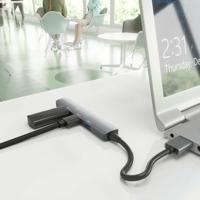 Hub USB Aisens A106-0859 Grijs (1 Stuks) - thumbnail