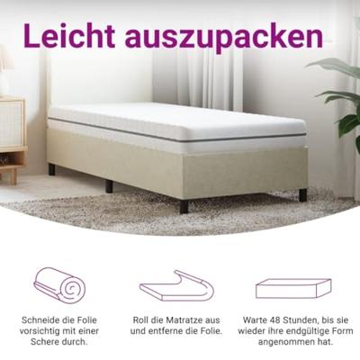 Schuimmatras middelzacht 90x200 cm Schuimmatras middelzacht 90x200 cm