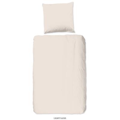 Good Morning Dekbedovertrek "uni dessin" - Zand - (135x200 cm) - Katoen Good Morning Dekbedovertrek "uni dessin" - Zand - (135x200 cm) - Katoen