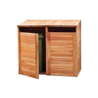 Containerberging dubbel, hardhout Tuindeco - Tuindeco - thumbnail