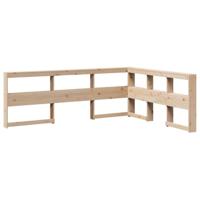Boekenkast Hoofdeinde L-vormig 135 cm massief grenenhout - thumbnail
