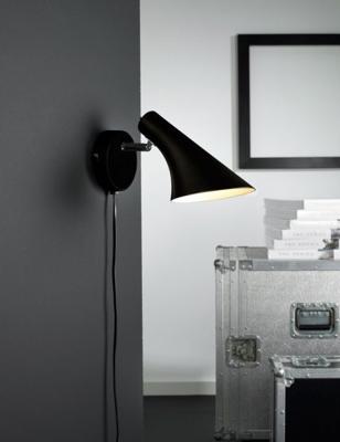 Wandlamp zwart Nordlux 'Vanila' met stekker slaapkamer E14 schakelaar modern Wandlamp zwart Nordlux 'Vanila' met stekker slaapkamer E14 schakelaar modern