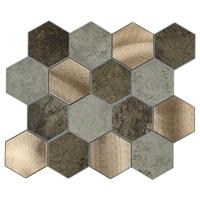 Mozaïek Isodeco Steenstrip Large Zelfklevend 29.0x25.0 cm Koper Isodeco - thumbnail