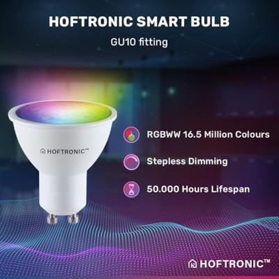 Set van 3 Oslo smart inbouwspots - Wifi + Bluetooth - RGBWW - GU10 - Kantelbaar - Google Home, Amazon Alexa en Siri - IP20 voor binnen - Zwart Set van 3 Oslo smart inbouwspots - Wifi + Bluetooth - RGBWW - GU10 - Kantelbaar - Google Home, Amazon Alexa en Siri - IP20 voor binnen - Zwart