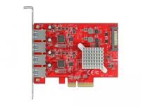 DeLOCK PCIe x4 > 4x extern USB-A 3.2 Gen 2 usb-controller - thumbnail