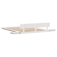 Bedframe Wit 160 x 200 cm Hout - thumbnail
