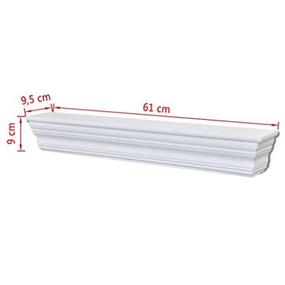 VidaXL Wandschappen aaliyah 2 st wit VidaXL Wandschappen aaliyah 2 st wit