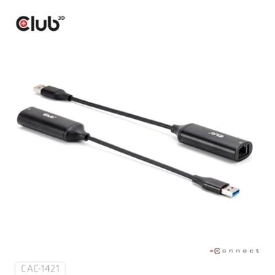 CLUB3D USB 5GBPS TYPE-A TO RJ45 ETHERNET M/F ADAPTER