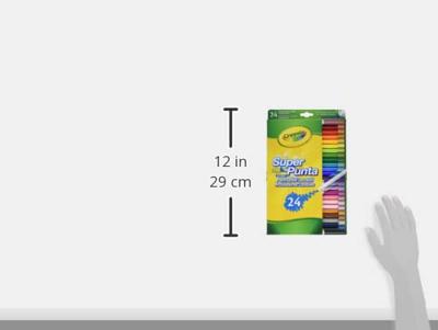 Markeerstiften Crayola B01BF6F20K Wasbaar (24 uds)