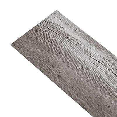 Vloerplanken zelfklevend 5,21 m 2 mm PVC mat houtbruin - thumbnail
