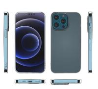 Casecentive Silicone case iPhone 13 Pro transparant - thumbnail