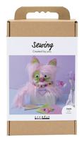 Creativ Company Hobbyset naaien, kat, diverse kleuren, 1 doos - thumbnail