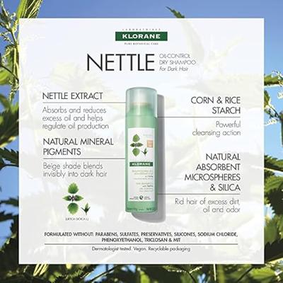 Klorane Dry Shampoo With Nettle 150ml Droogshampoo