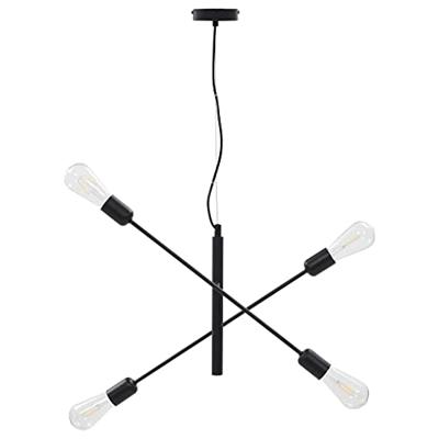 VidaXL Plafondlamp met filament peren 2 w e27 zwart VidaXL Plafondlamp met filament peren 2 w e27 zwart