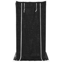 VidaXL Haardhoutrek met regenhoes 100x100x200 cm gegalvaniseerd staal - thumbnail