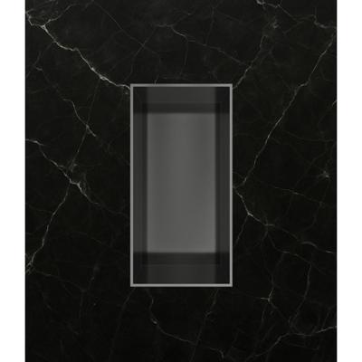 Hotbath &More Inbouwnis - 30 x 15 x 10 cm - Frameless - Geborsteld Gunmetal PVD