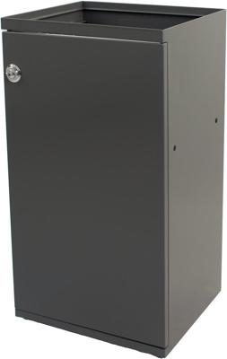 V-part modulaire afvalbak met deur en zakhouder 85 l, grijs