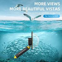 Telesin Waterdichte Dome behuizing voor GoPro Hero 9,10,11 en 12 - thumbnail