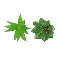 Kunst vetplant op clip groen 6,5 cm 2 assorti | 36 stuks - thumbnail