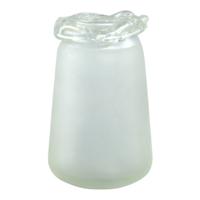 Kate White glass vase high round S - thumbnail