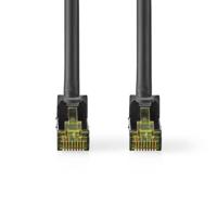 Nedis CAT7 Netwerkkabel | S/FTP | RJ45 Male | RJ45 Male | 3.00 m | Snagless | Rond | LSZH | Zwart | Label - CCGL85420BK30 - thumbnail