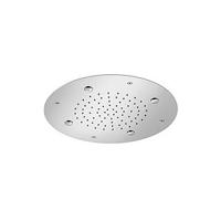 Hoofddouche Hotbath Mate Inbouw 2 Standen Rond 38 cm Geborsteld Nikkel - thumbnail
