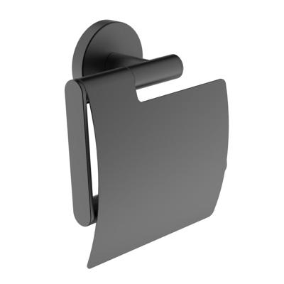 Wiesbaden Toiletrolhouder Alonzo Met Klep Mat Zwart Wiesbaden Toiletrolhouder Alonzo Met Klep Mat Zwart