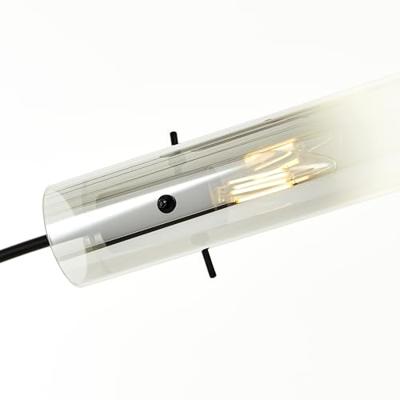 Brilliant VloerlampGlasini zwart met smoke glas - 99208/06