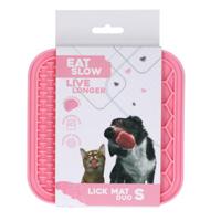 Eat Slow Live Longer Lick Mat Duo S Pink - thumbnail