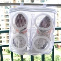 3 stuks Nylon Wasserij zak schoen Wash Trainer Sneaker Tennis laarzen Wasserij Mesh wassen Sporttas - thumbnail