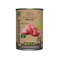 BIOFOOD ORGANIC HOND RUND MENU BLIK 12X400 GR - thumbnail