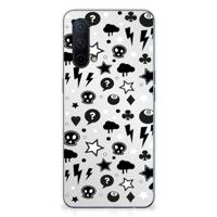 Silicone Back Case OnePlus Nord CE 5G Silver Punk - thumbnail