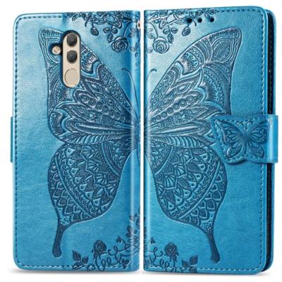 Butterfly Love bloemen reliëf horizontale Flip lederen case voor Huawei mate 20 lite met houder & kaartsleuven & portemonnee (blauw) Butterfly Love bloemen reliëf horizontale Flip lederen case voor Huawei mate 20 lite met houder & kaartsleuven & portemonnee (blauw)