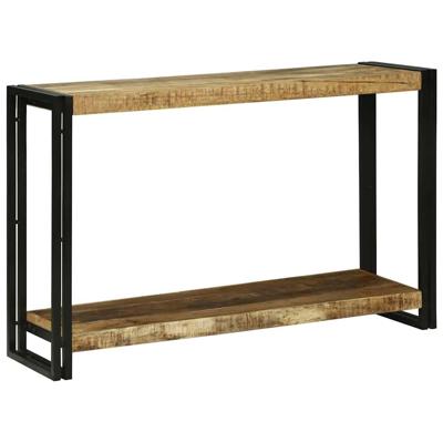 Wandtafel Bruin 120 x 33 x 75 cm Massief ruw mangohout