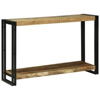 Wandtafel Bruin 120 x 33 x 75 cm Massief ruw mangohout - thumbnail
