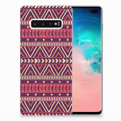 Samsung Galaxy S10 Plus | TPU bumper | Aztec Paars
