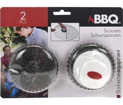 SCHUURSPONS SET 2STS VOOR BBQ