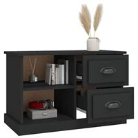 Tv-meubel 73x35,5x47,5 cm bewerkt hout zwart - thumbnail